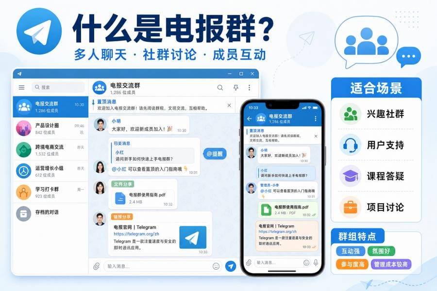 电报群和 Telegram 频道有什么区别?新手该选哪个? 配图 1