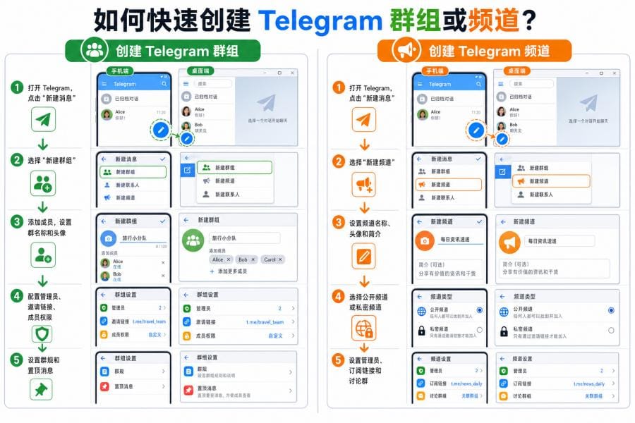 电报群和 Telegram 频道有什么区别?新手该选哪个? 配图 3