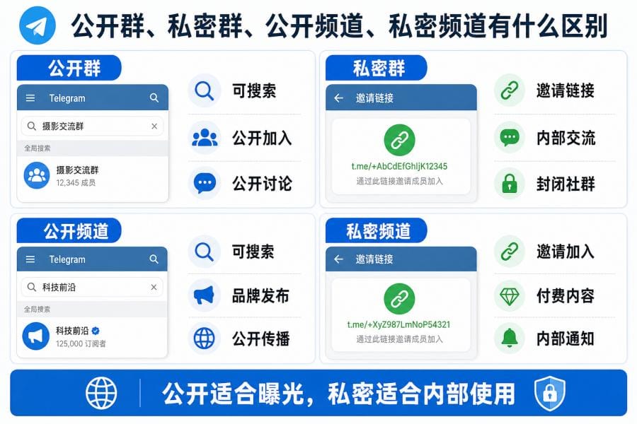 电报群和 Telegram 频道有什么区别?新手该怎么选? 配图 3