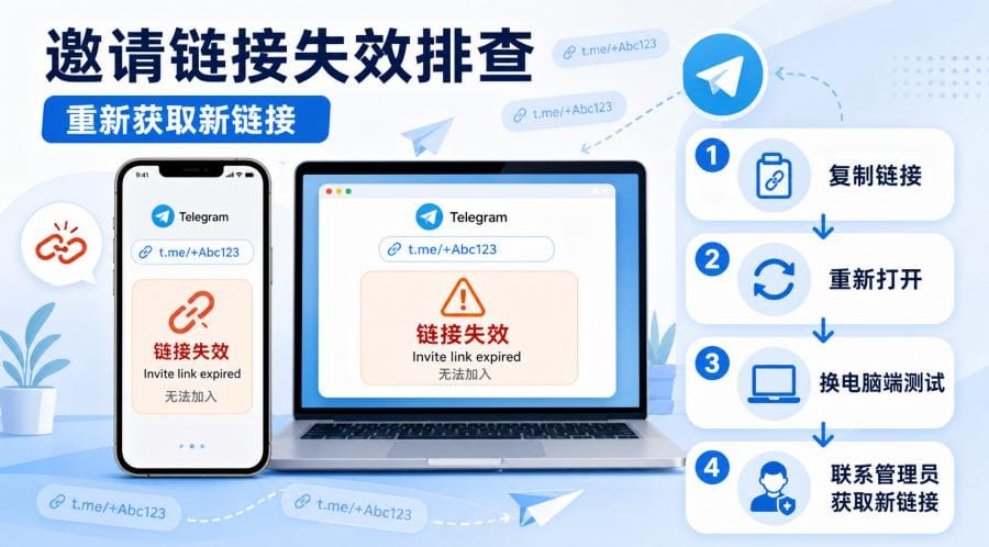 电报加群无法加入怎么办?Telegram 常见原因和处理方法 配图 1