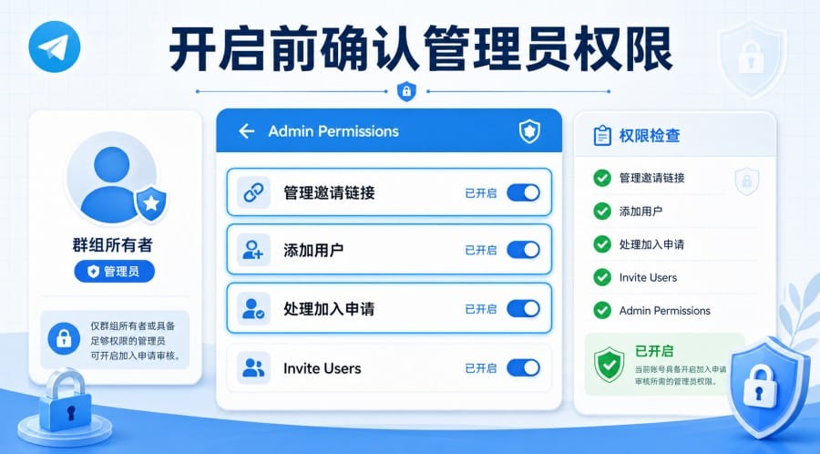 电报群怎么开启入群审核?Telegram 申请加入设置教程 第 3 张正文图