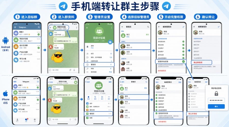 电报群主怎么转让?条件、步骤和注意事项 第 3 张正文图