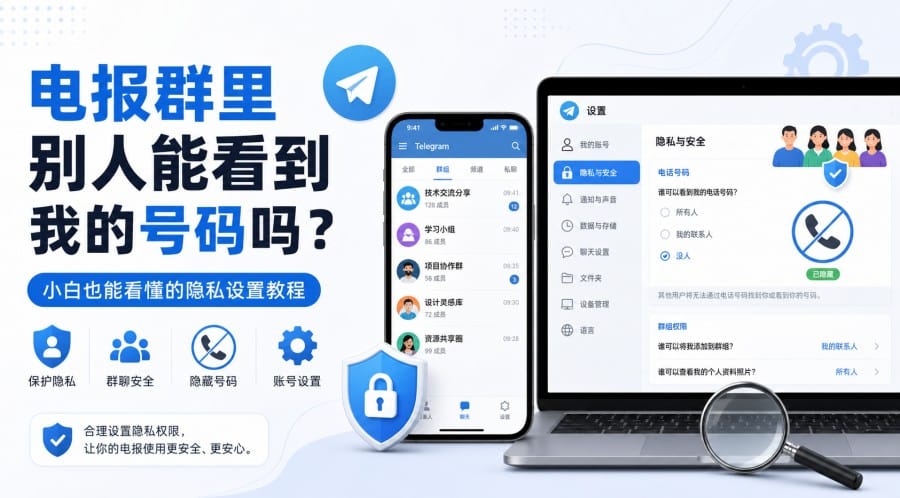 电报群里别人能看到我的号码吗?