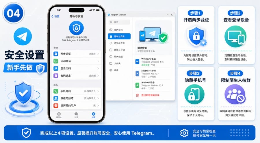 电报群诈骗怎么识别?常见问题和防骗设置教程 image 3