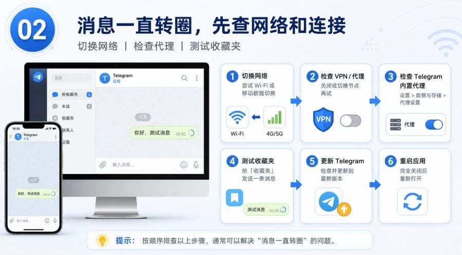 电报群消息发不出去怎么办？ - step 1