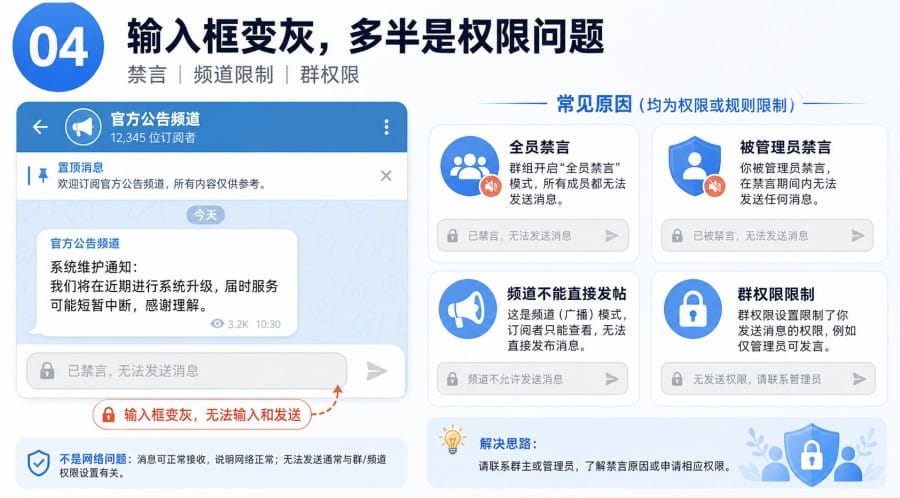 电报群消息发不出去怎么办？ - step 3