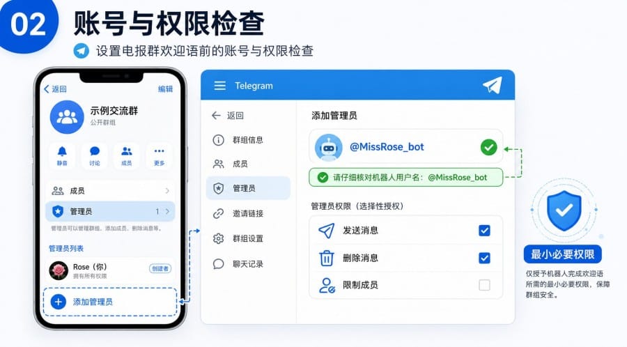 电报群怎么设置新人欢迎语 - 配图 1