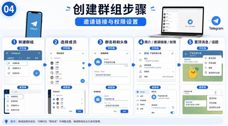 电报群适合跨境用户吗从创建到运营的实用指南 - 配图 3