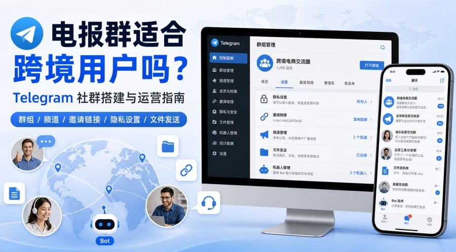 电报群适合跨境用户吗?从创建到运营的实用指南
